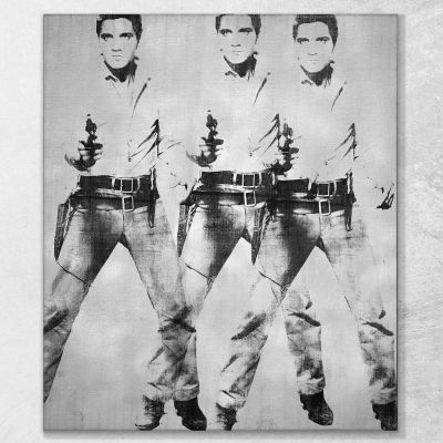 Triple Elvis 1963 Andy Warhol aw261 canvas print 