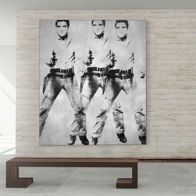 Triple Elvis 1963 Andy Warhol aw261 canvas print 