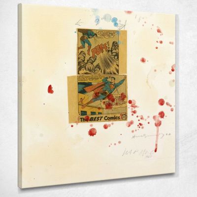 Untitled Superman Collage 15 1960 Andy Warhol aw263 canvas print 