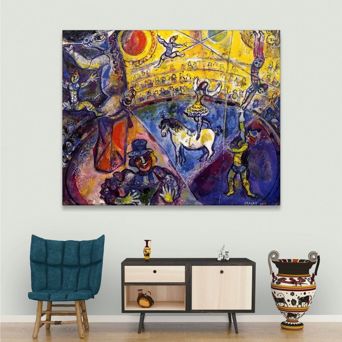 The Circus Horse Marc Chagall chm4 canvas print 