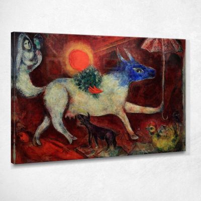 The Cow With The Parasol Marc Chagall chm5 canvas print 