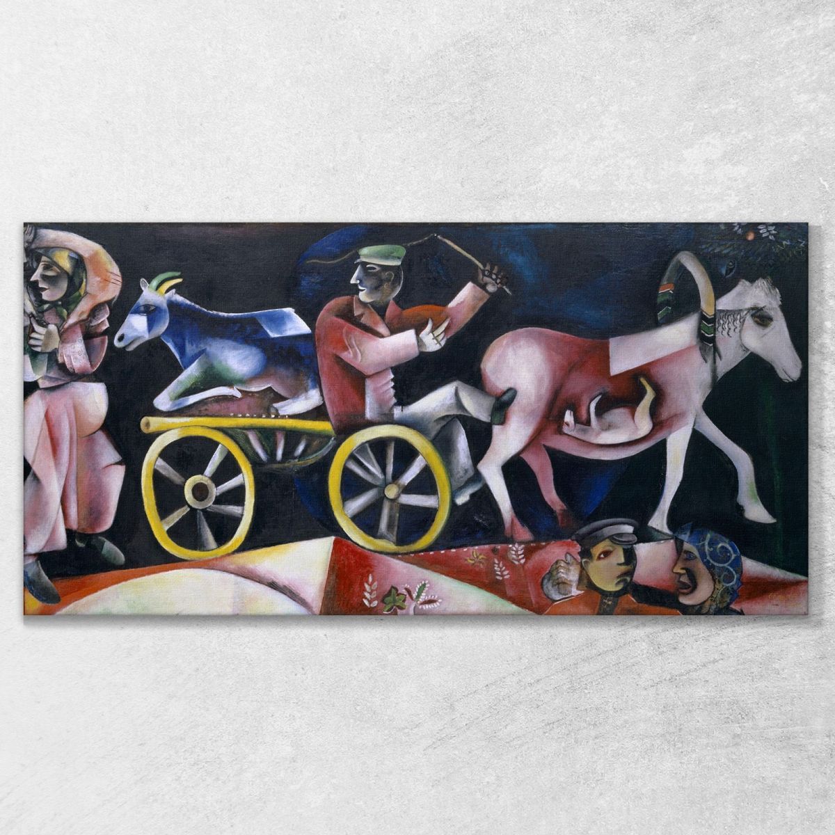 The Cattle Dealer Marc Chagall chm6 canvas print 