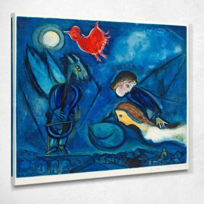 Aleko And His Wife Zemphira. From An Old Russian Tale Marc Chagall chm7 canvas print 