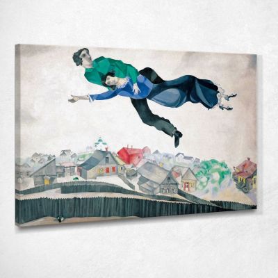 Over The City Marc Chagall chm10 canvas print 