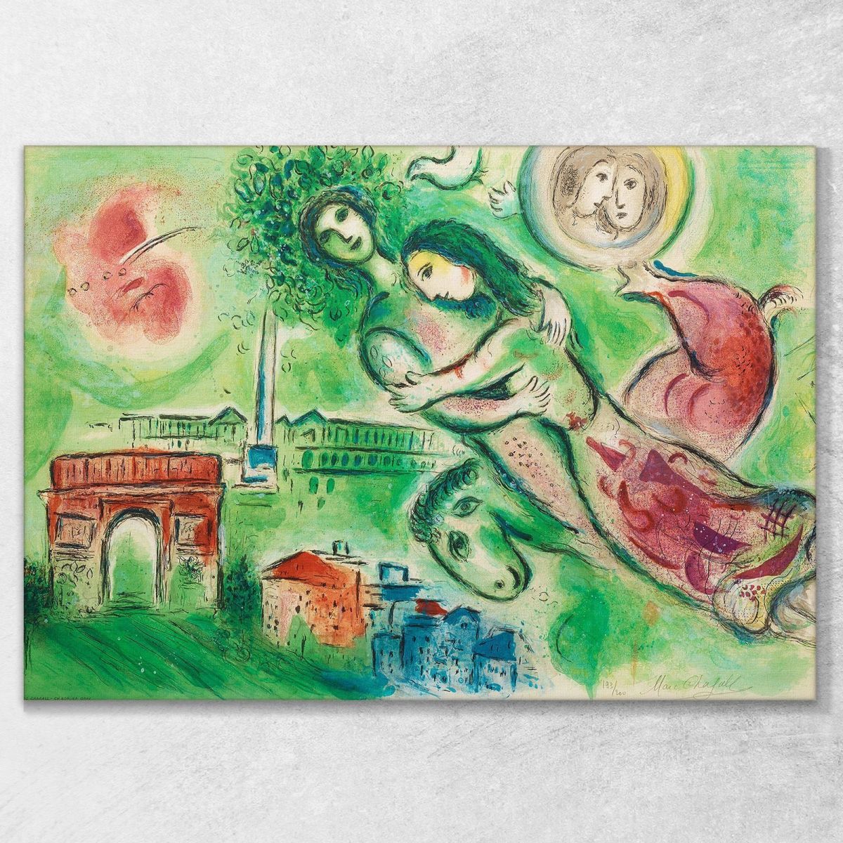 Romeo And Juliet Marc Chagall chm11 canvas print 