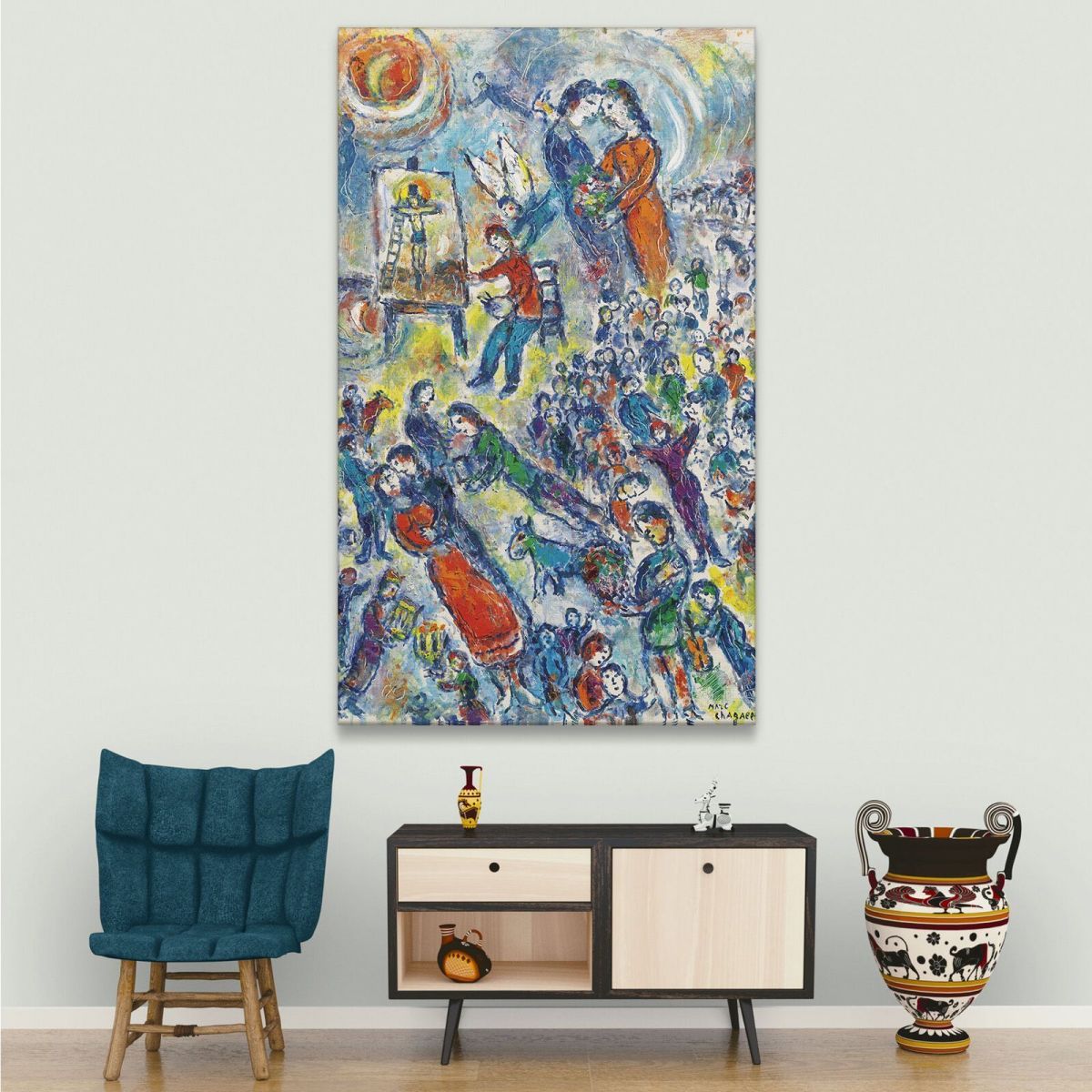 The Dream Of Peintre Marc Chagall chm20 canvas print 