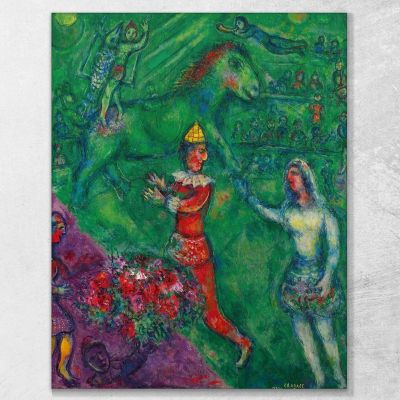 The Green Circus Marc Chagall chm23 canvas print 