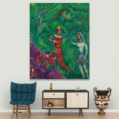 The Green Circus Marc Chagall chm23 canvas print 