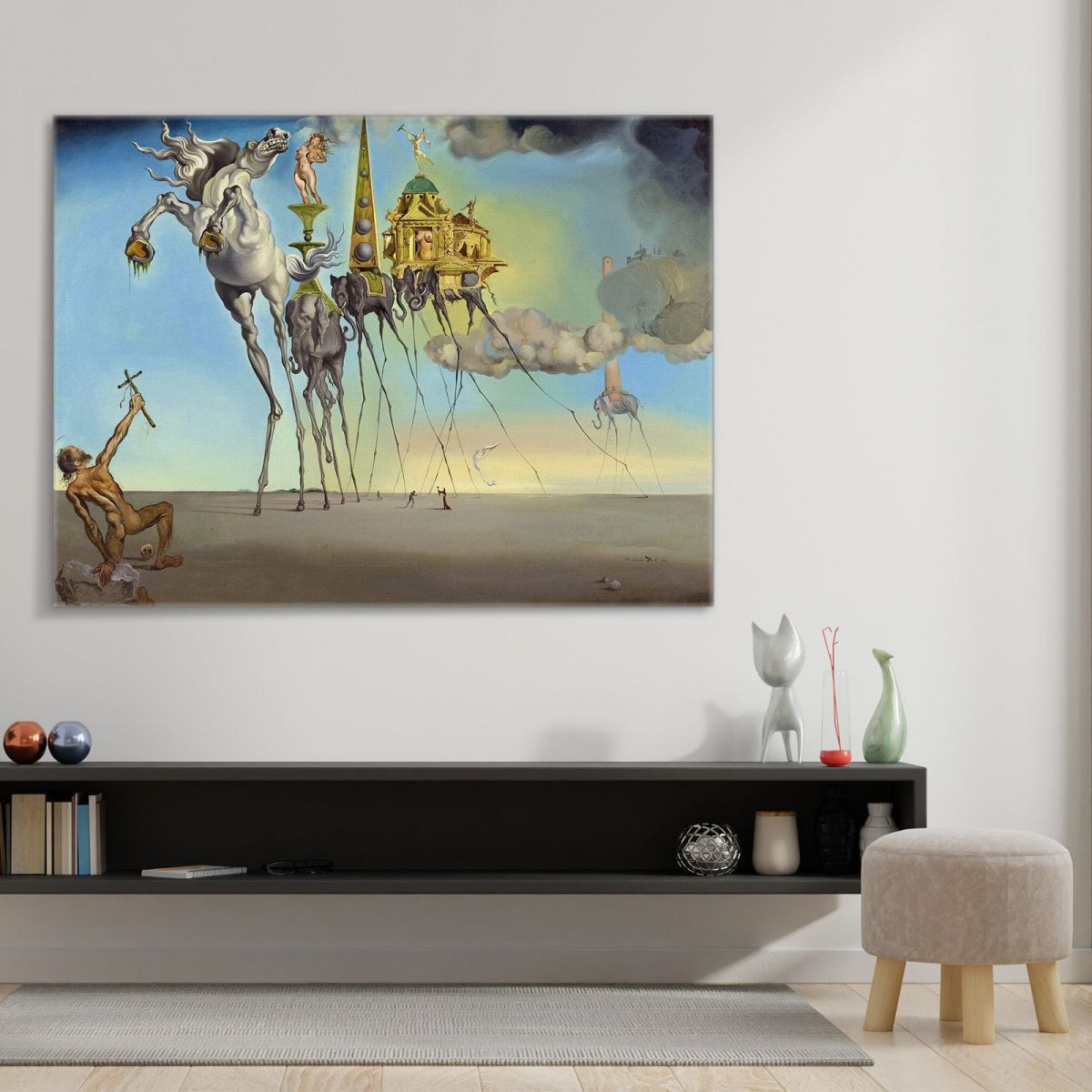 The Temptation Of Saint Anthony  Salvador Dali sd82 canvas print 