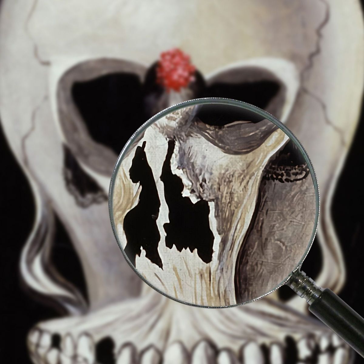 Skull With Dancer  Salvador Dali sd157 canvas print