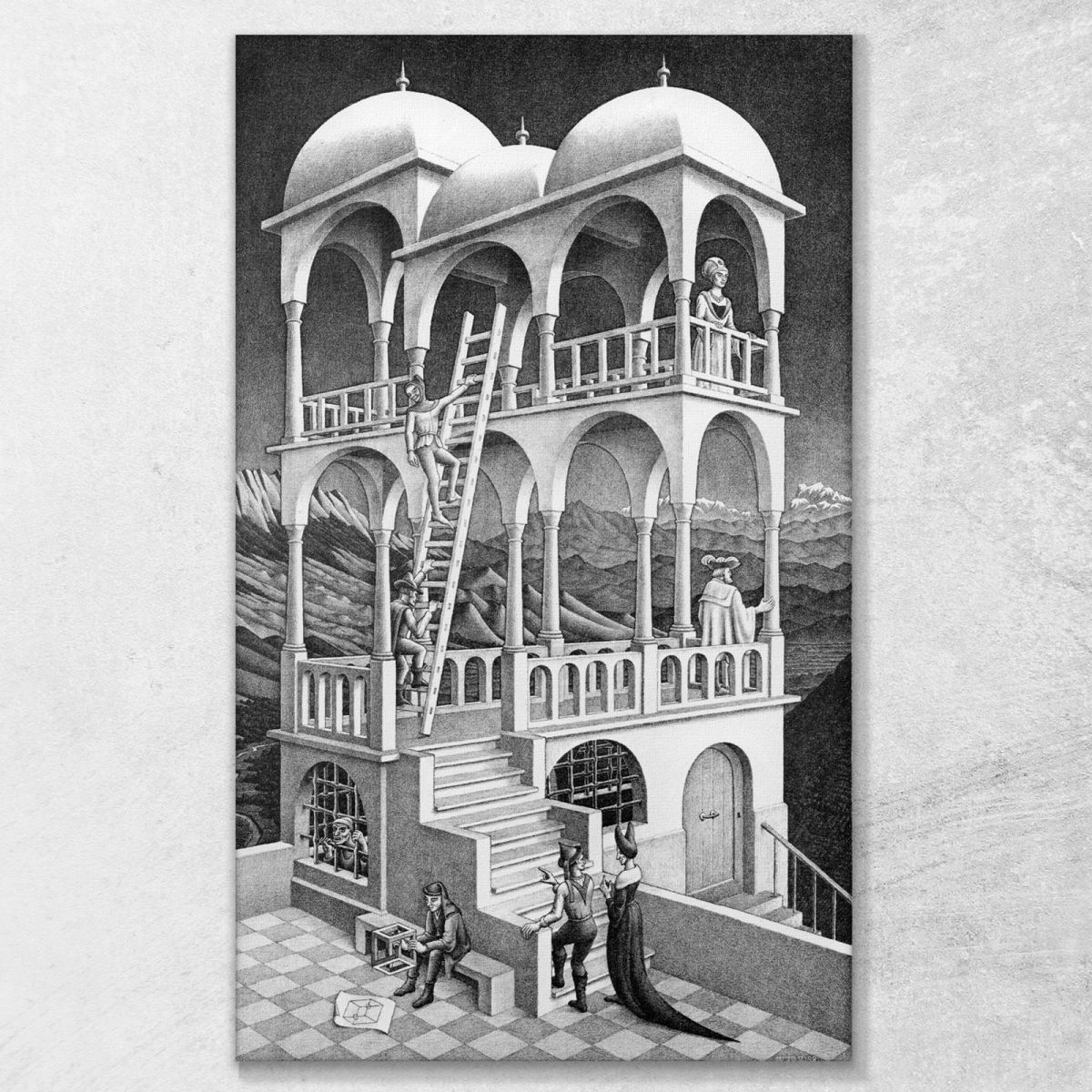 Belvedere Escher esc4 canvas print 