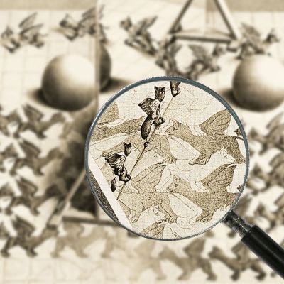 Magic Mirror Escher esc34 canvas print