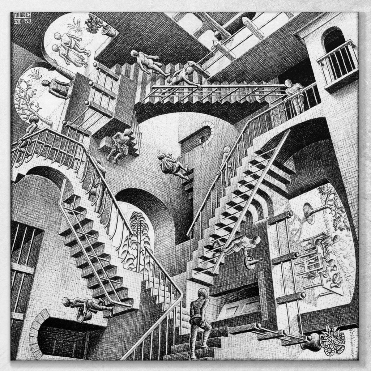 Relativity Escher esc44 canvas print 