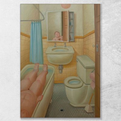 The Bathroom Fernando Botero fb6 canvas print 