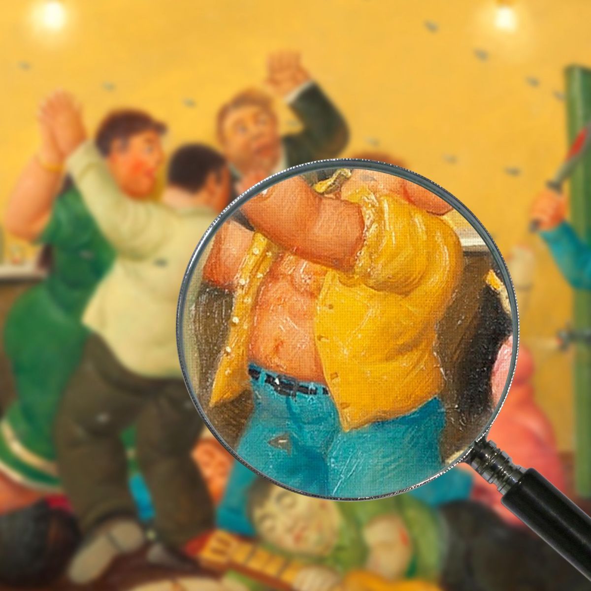 The Story Of The Best Corner Fernando Botero fb27 canvas print