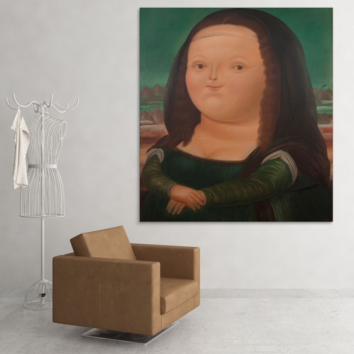 Monalisa Fernando Botero fb28 canvas print 