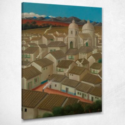 A City Fernando Botero fb47 canvas print 