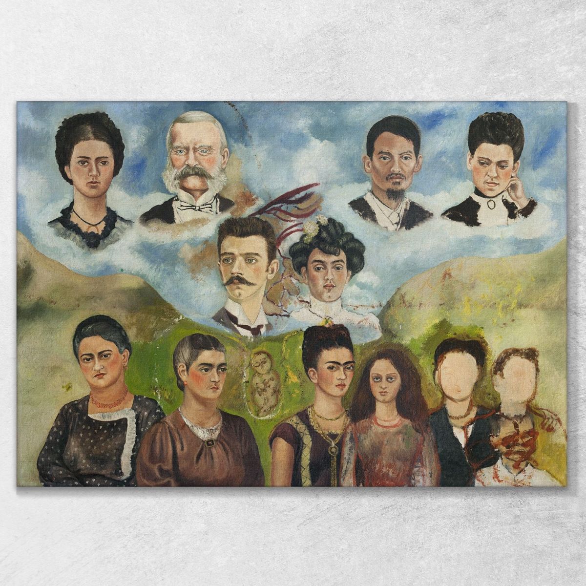 Unfinished Family Portrait Frida Khalo fka4 canvas print 