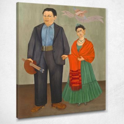 Frida And Diego Rivera Frida Khalo fka5 canvas print 