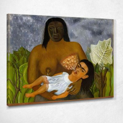 Me And My Nurse Frida Khalo fka9 canvas print 