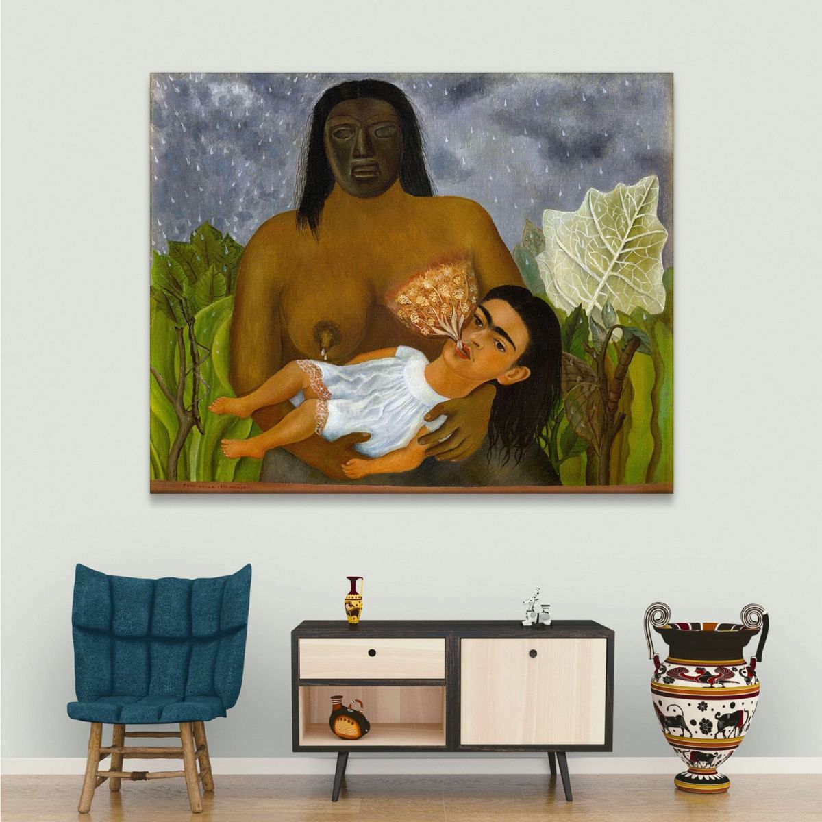 Me And My Nurse Frida Khalo fka9 canvas print 