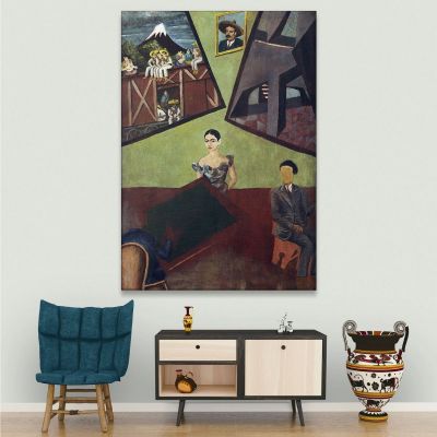 Pancho Villa And Adelita Frida Khalo fka10 canvas print 