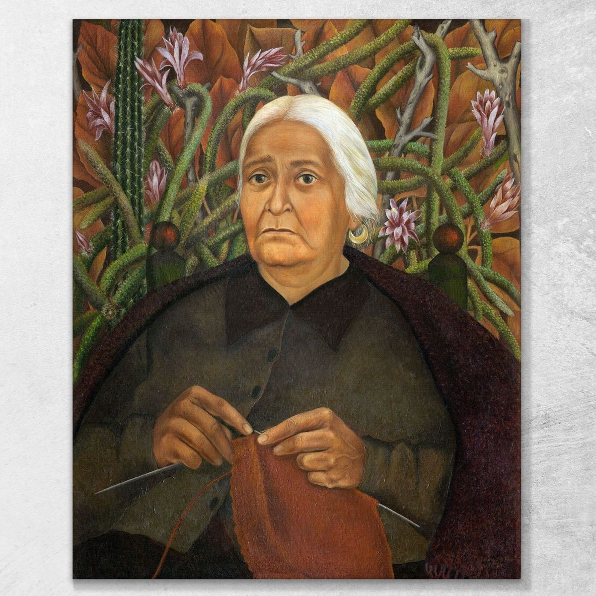 Portrait Of Doña Rosita Morillo Frida Khalo fka12 canvas print 