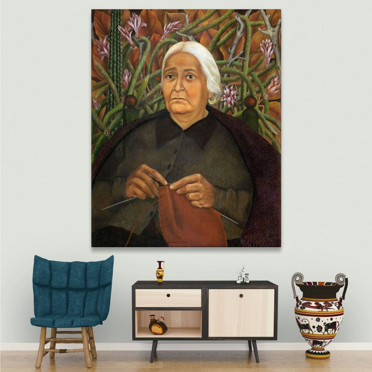 Portrait Of Doña Rosita Morillo Frida Khalo fka12 canvas print 