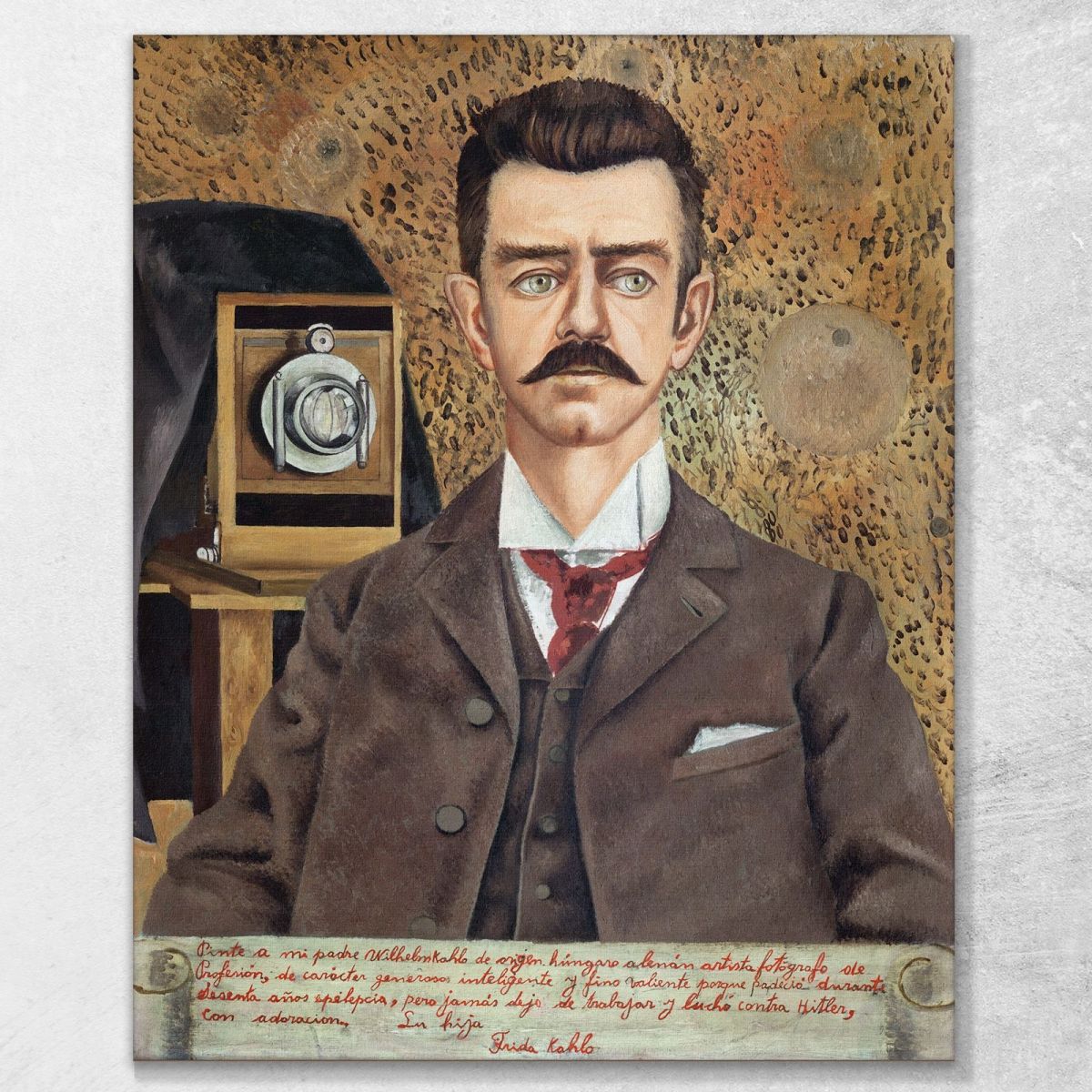 Portrait Of My Father Wilhelm Kahlo Frida Khalo fka13 canvas print 