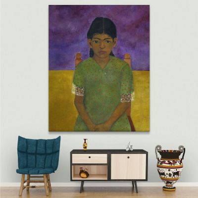 Portrait Of Virginia Frida Khalo fka14 canvas print 