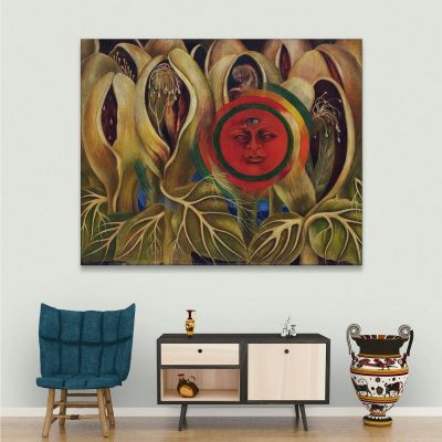 Sun And Life Frida Khalo fka28 canvas print 