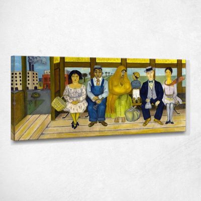 The Bus Frida Khalo fka30 canvas print 