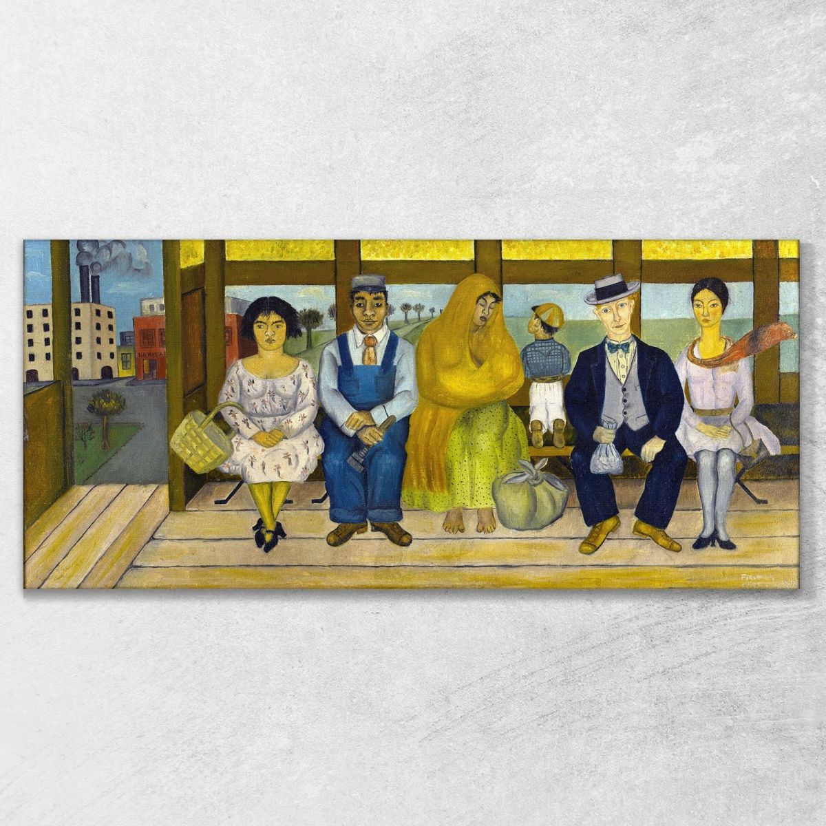 The Bus Frida Khalo fka30 canvas print 