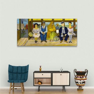 The Bus Frida Khalo fka30 canvas print 