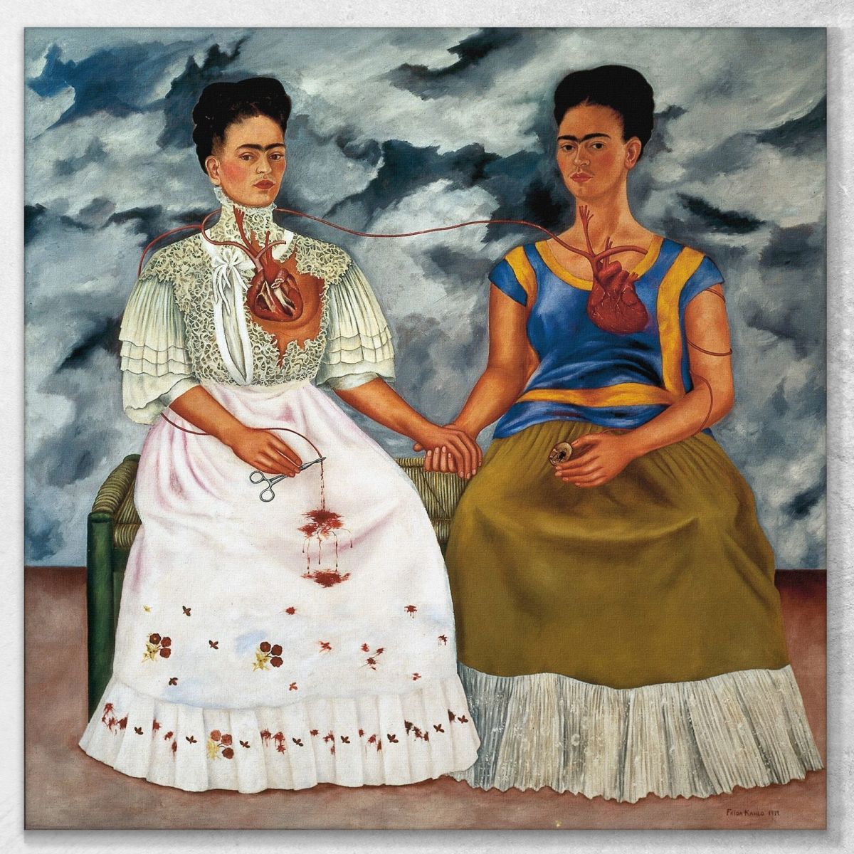 The Two Fridas Frida Khalo fka36 canvas print 