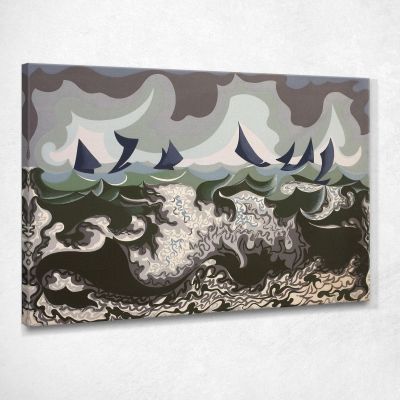 Forces Of The Sea - 1920 Giacomo Balla gb11 canvas print 