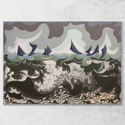Forces Of The Sea - 1920 Giacomo Balla gb11 canvas print 