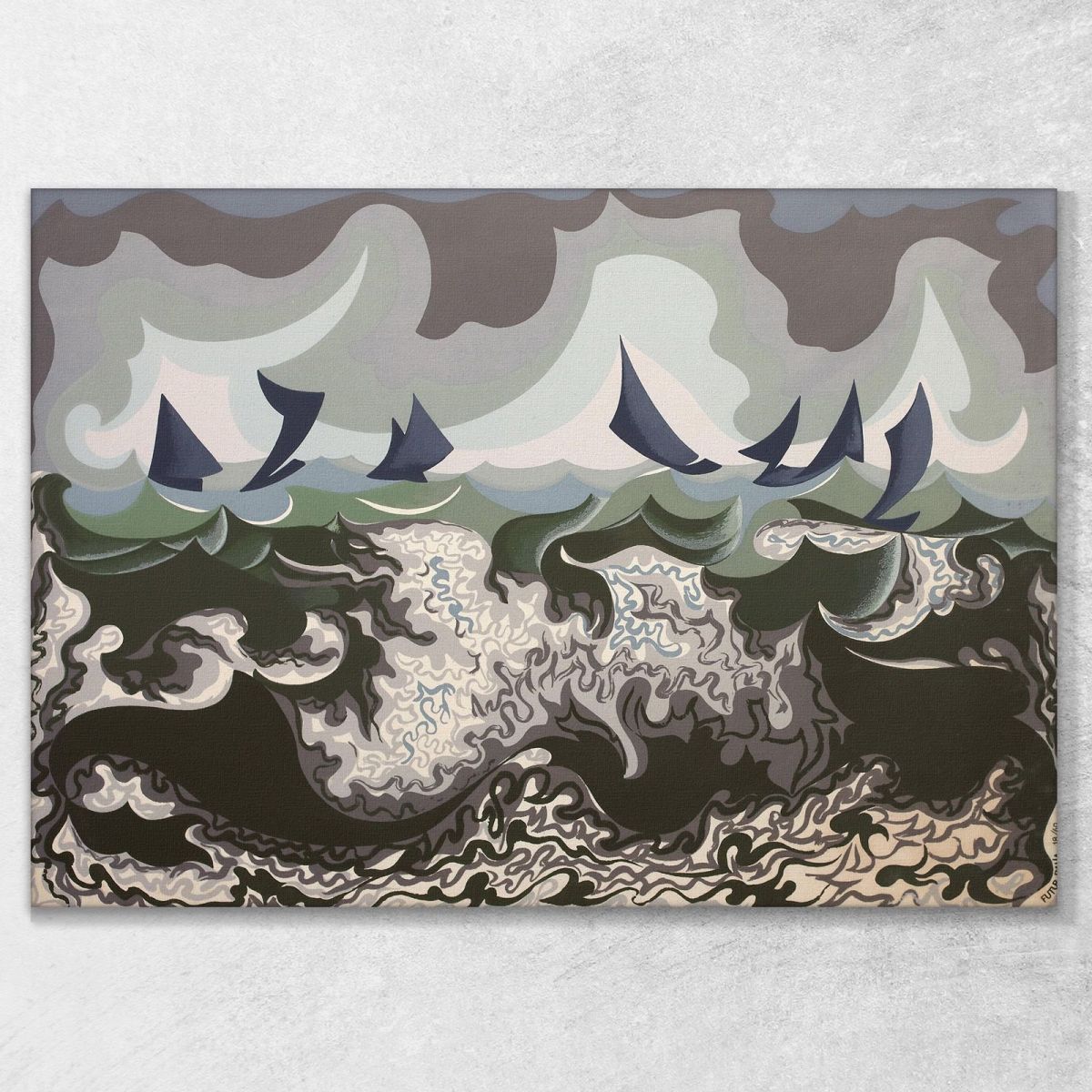 Forces Of The Sea - 1920 Giacomo Balla gb11 canvas print 