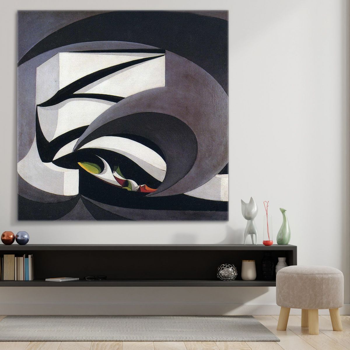 Flags At The Altar Of The Fatherland Giacomo Balla gb21 canvas print 