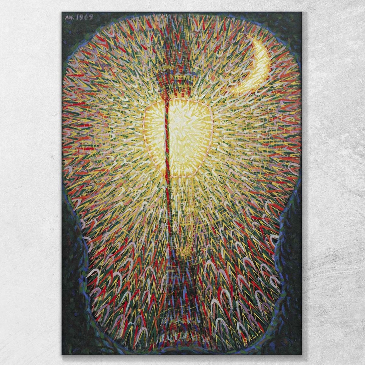 Arc Lamp Giacomo Balla gb25 canvas print 