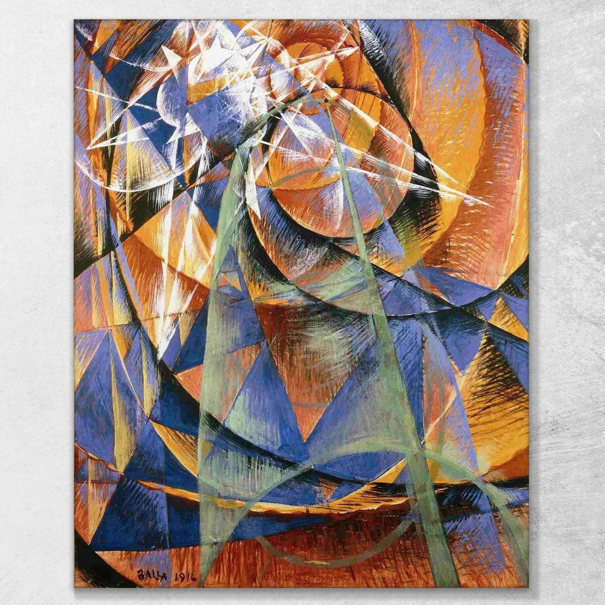 The Planet Mercury Passes In Front Of The Sun Giacomo Balla gb30 canvas print 