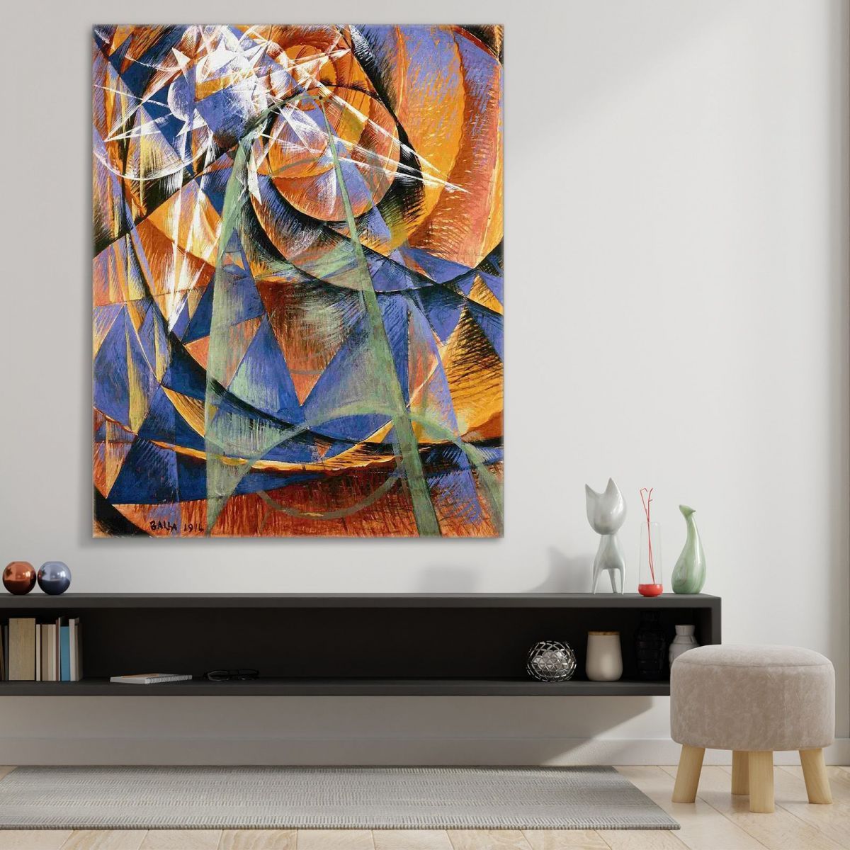 The Planet Mercury Passes In Front Of The Sun Giacomo Balla gb30 canvas print 
