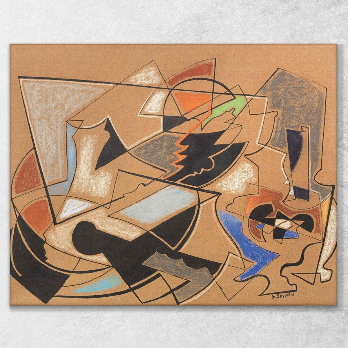 Abstract Composition Gino Severini gs2 canvas print 