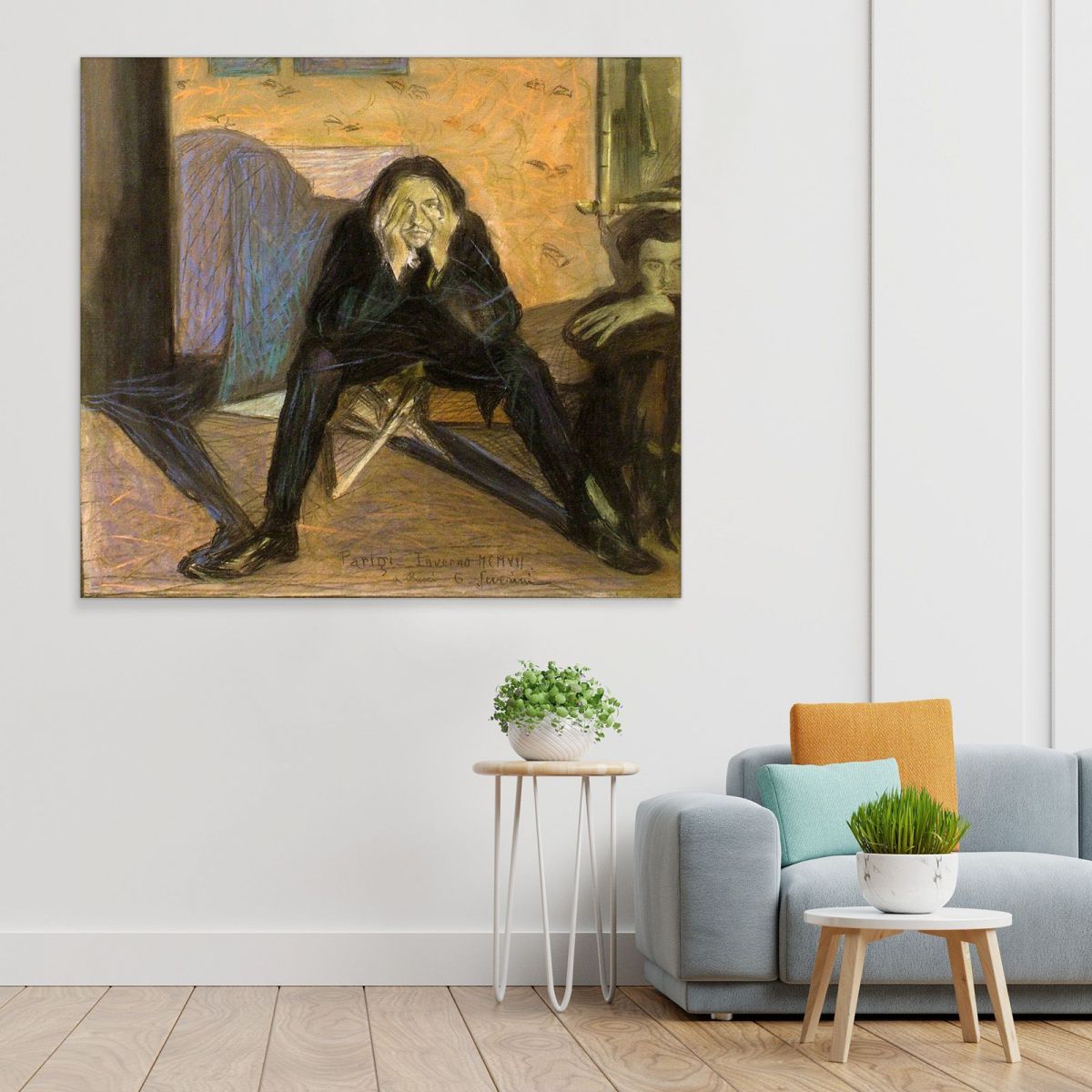 Listening To Music Gino Severini gs11 canvas print 