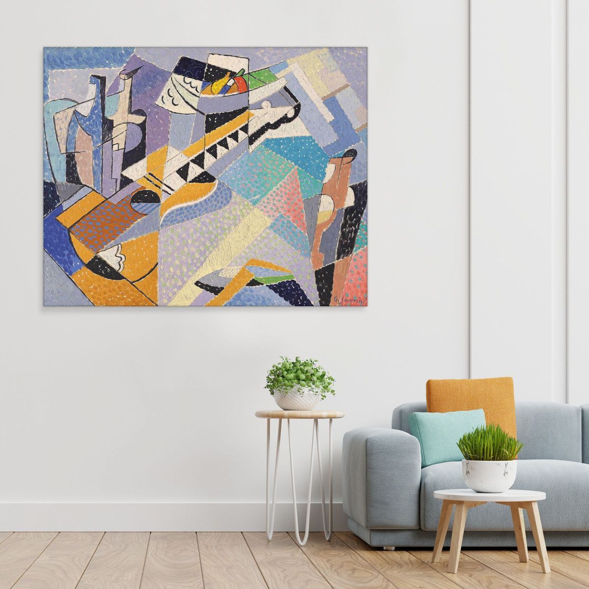 Still Life With Guitar Gino Severini gs14 canvas print 