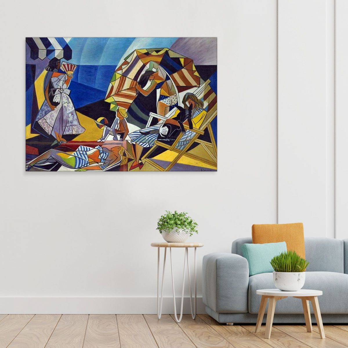 On The Beach Gino Severini gs15 canvas print 