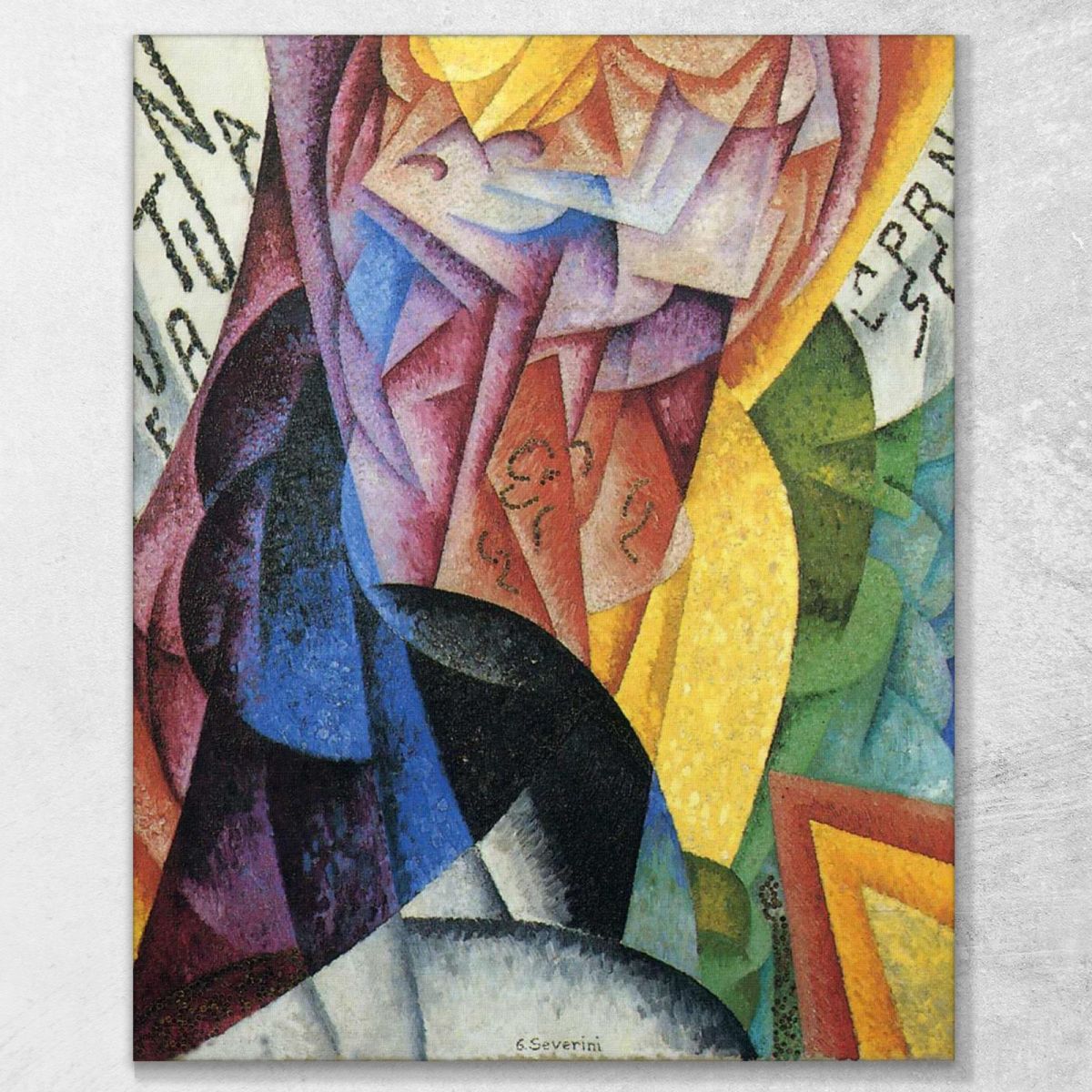 Ballerina + Sea + Sail Bridge Equals Gino Severini gs22 canvas print 