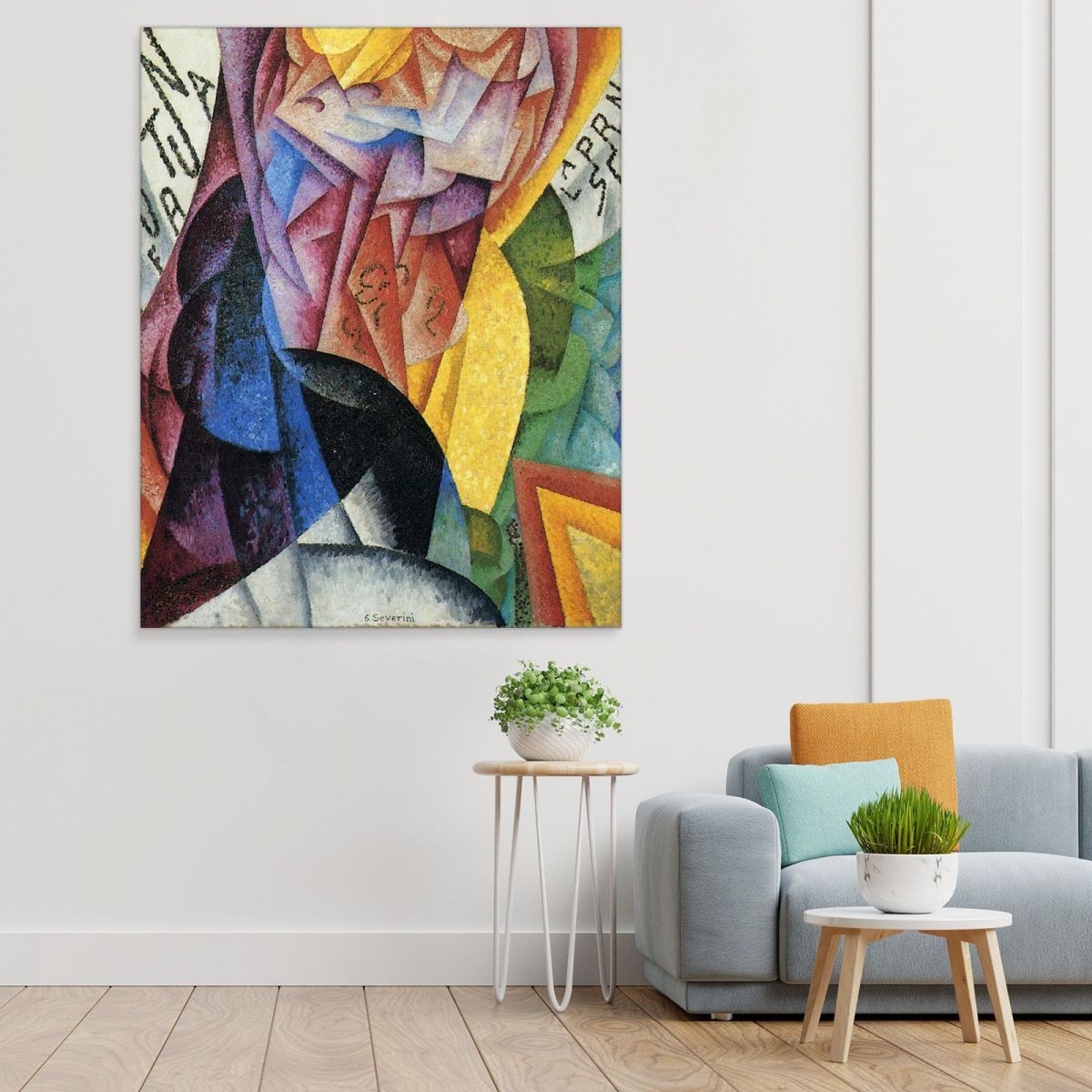 Ballerina + Sea + Sail Bridge Equals Gino Severini gs22 canvas print 