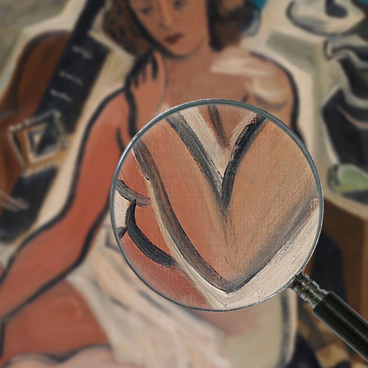Woman With Guitar Gino Severini gs30 canvas print