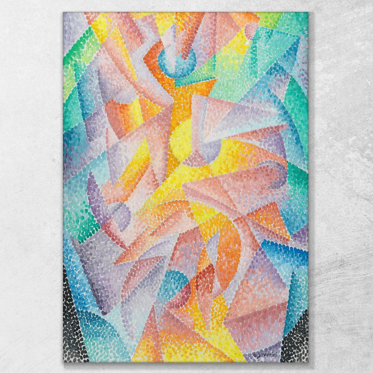 Spherical Expansion Of Centripetal And Centrifugal Light Gino Severini gs33 canvas print 